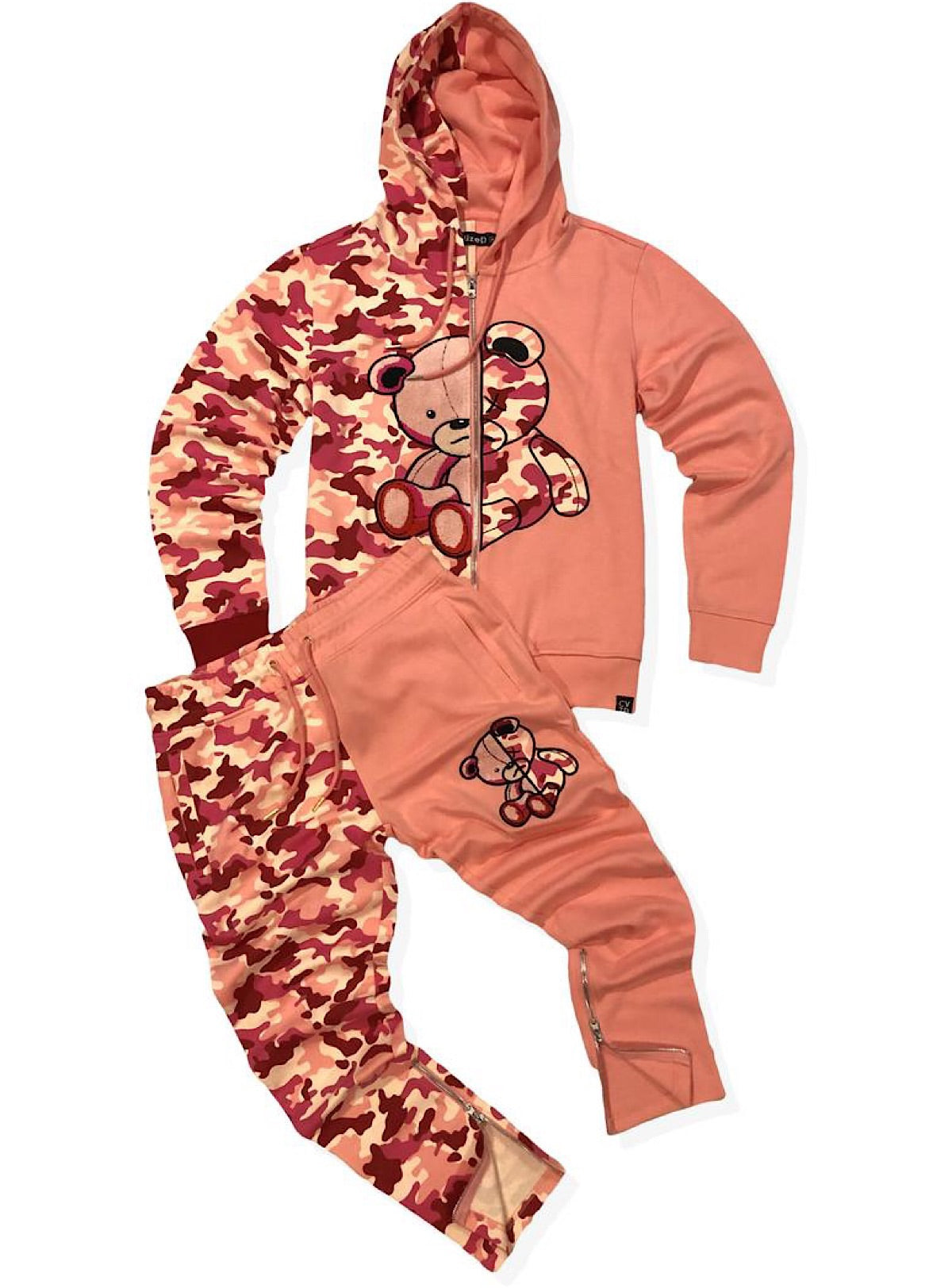 pink camo sweatsuit