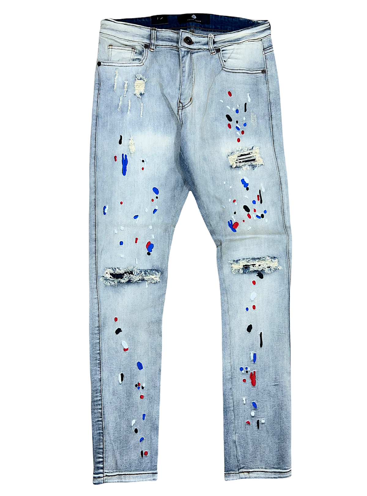 Focus Jeans - Paint Splash - Vintage Blue - 3360 – Vengeance78