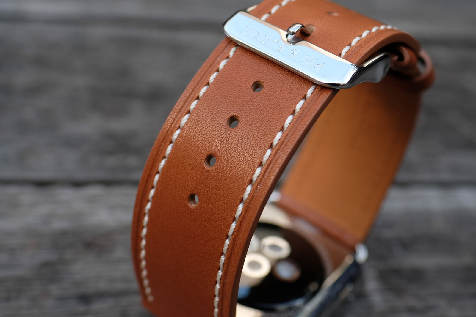 barenia leather apple watch strap