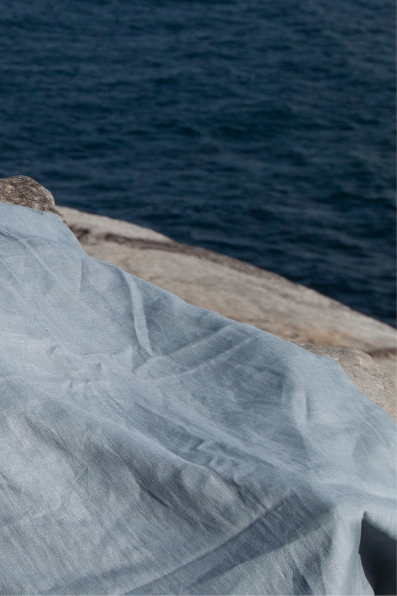 Linen Beach Blanket | Sky