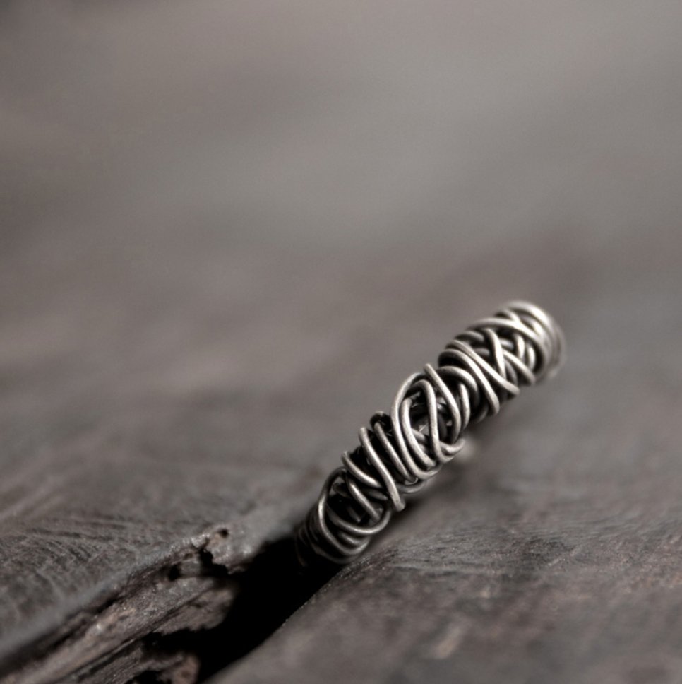 Sterling Silver Wire Wrap Ring – Egret Jewellery