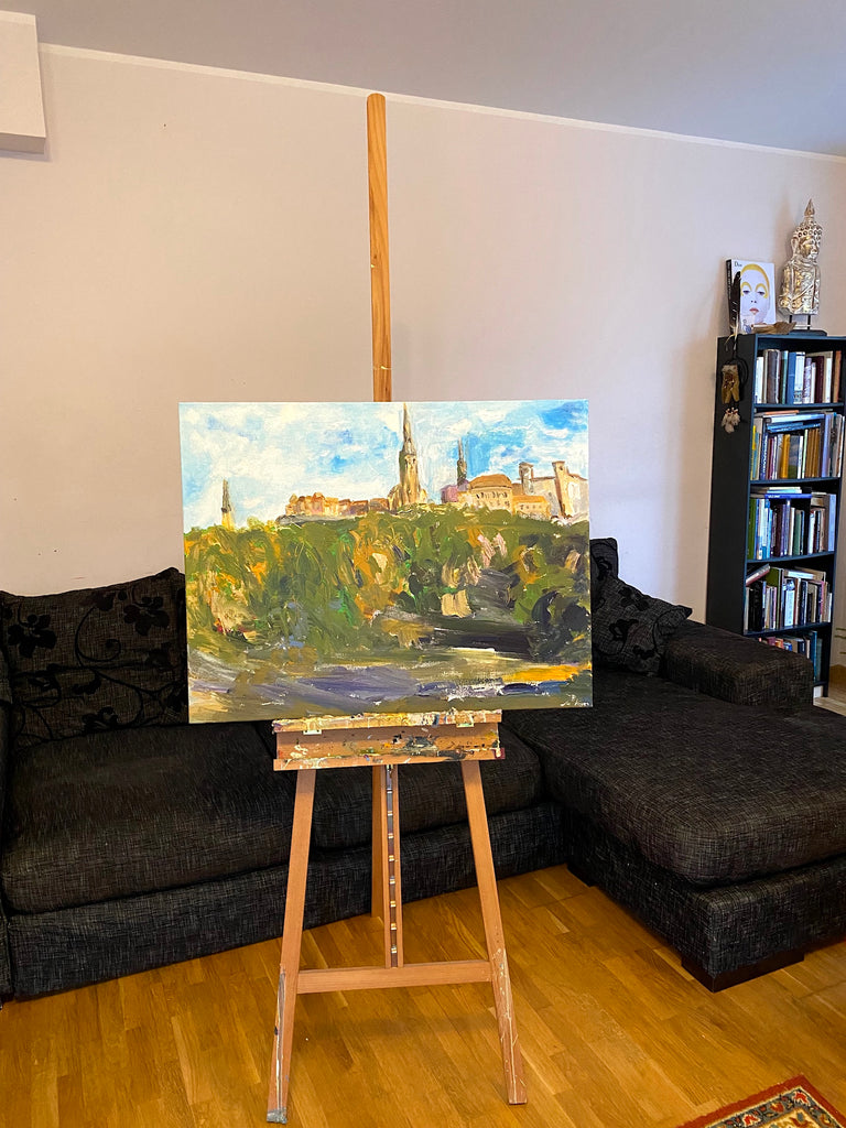 Commissioned Artwork Tallinn Old Town Liis Koger Painting Schnelli Toompea