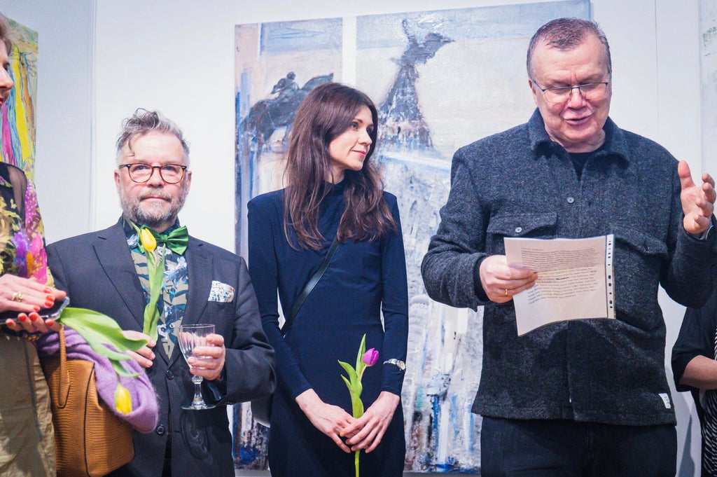 Jaan Elken Liis Koger Museum Of New Art opening