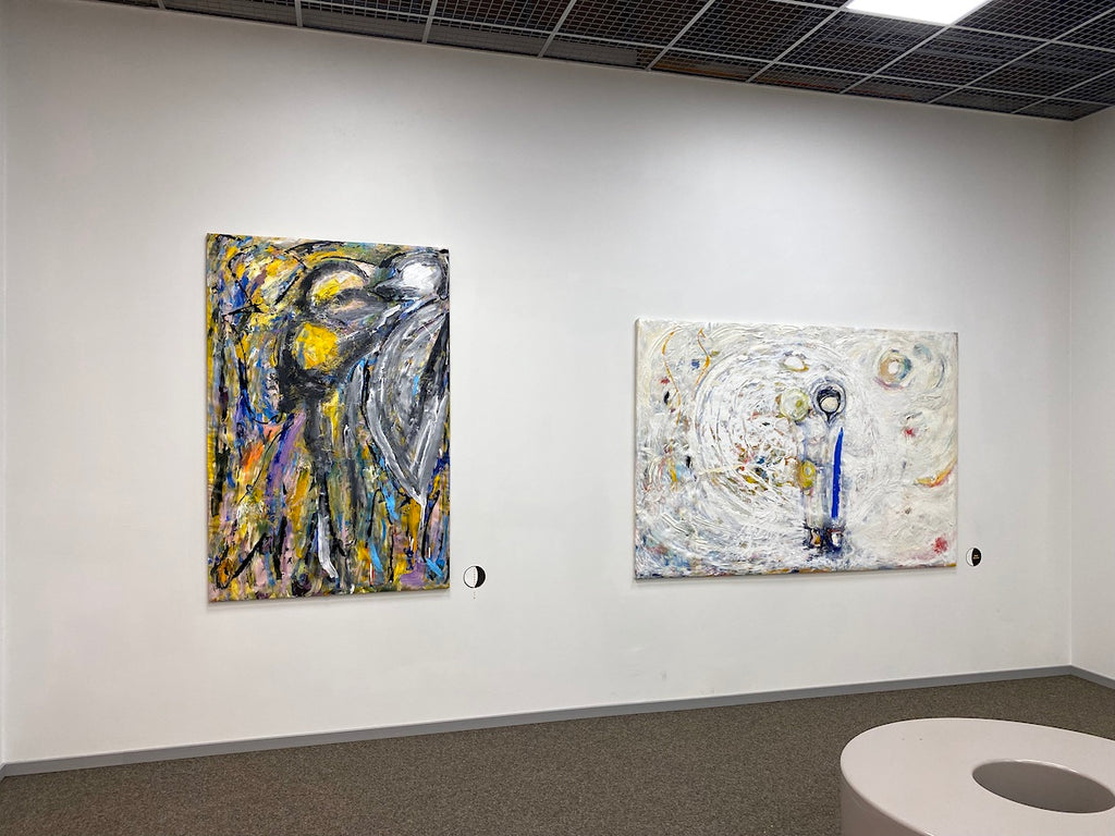 exhibition at Tartu kaubamaja, painting, Liis Koger