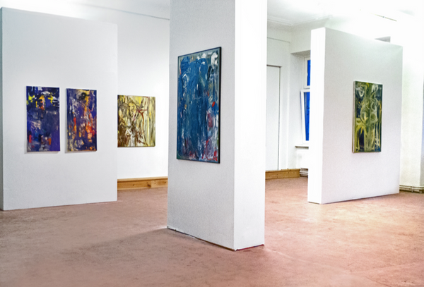 Somos Art House, Liis Koger, abstract art, abstract paintings, Berlin exhibition