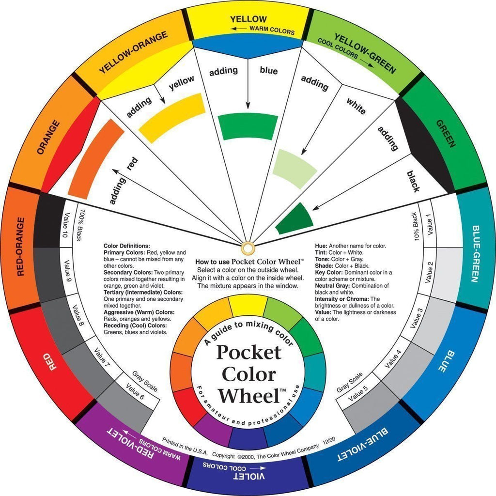Free Printable Color Wheel For Artists Pdf