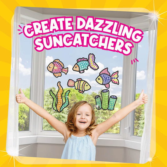 SUNGEMMERS Suncatcher Kits - Fun Arts and Crafts for Girls Ages 6-8, Great  Birthday Gifts