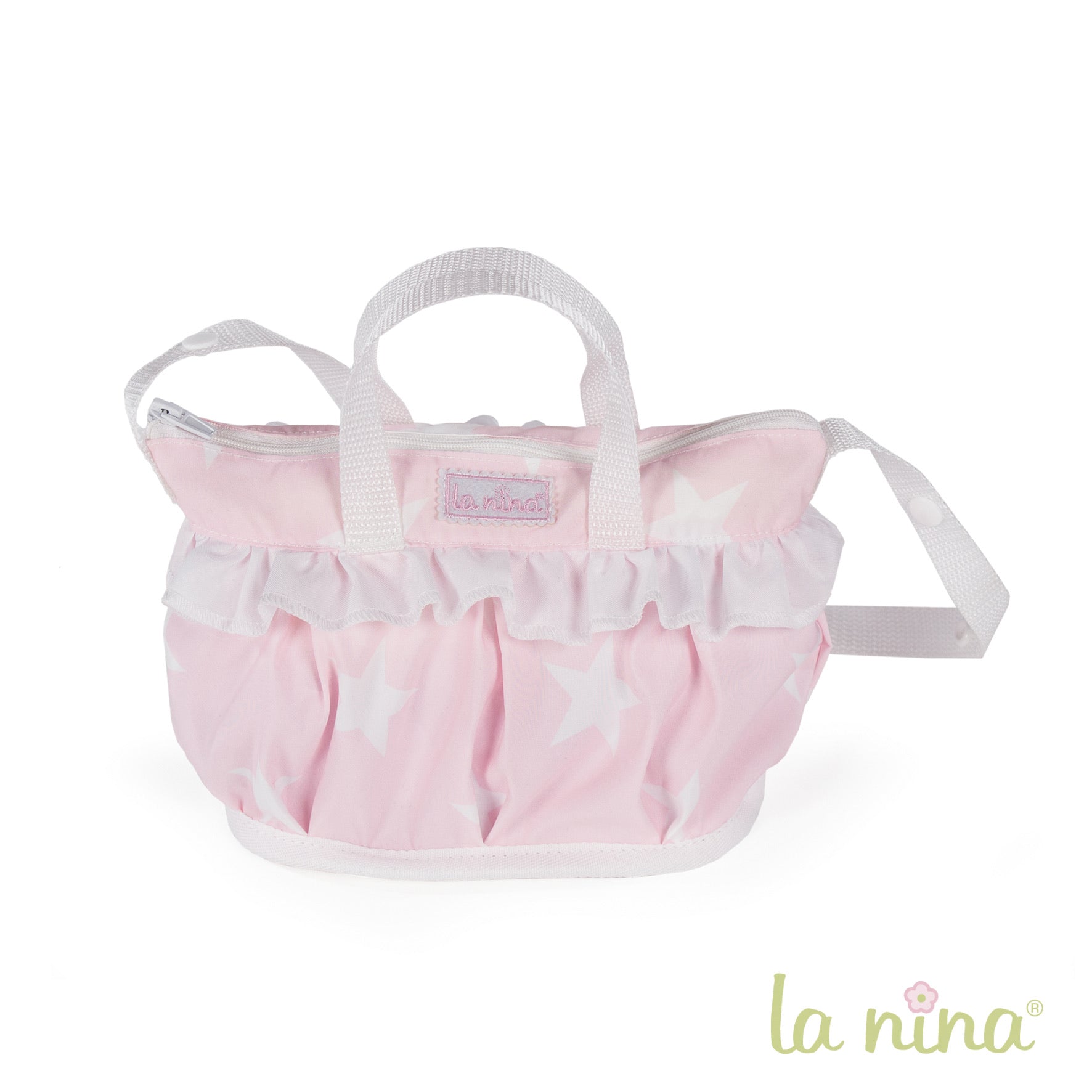 white pram bag