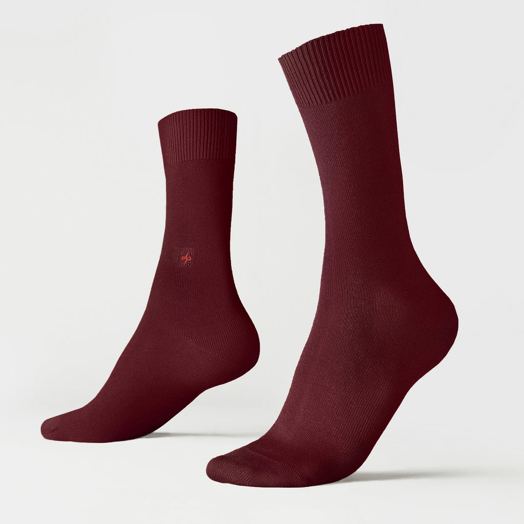 Burgundy - Dueple Socks