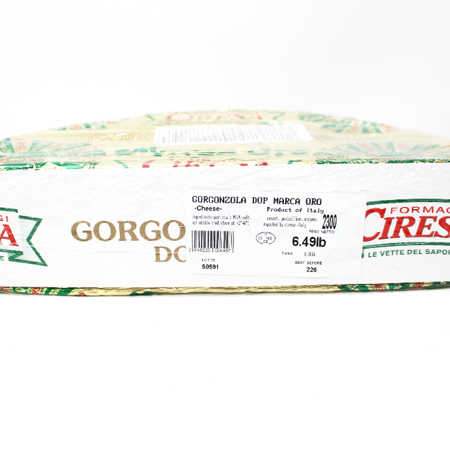Gorgonzola DOP Marca Oro Blue Cheese Italy - Cured and Cultivated