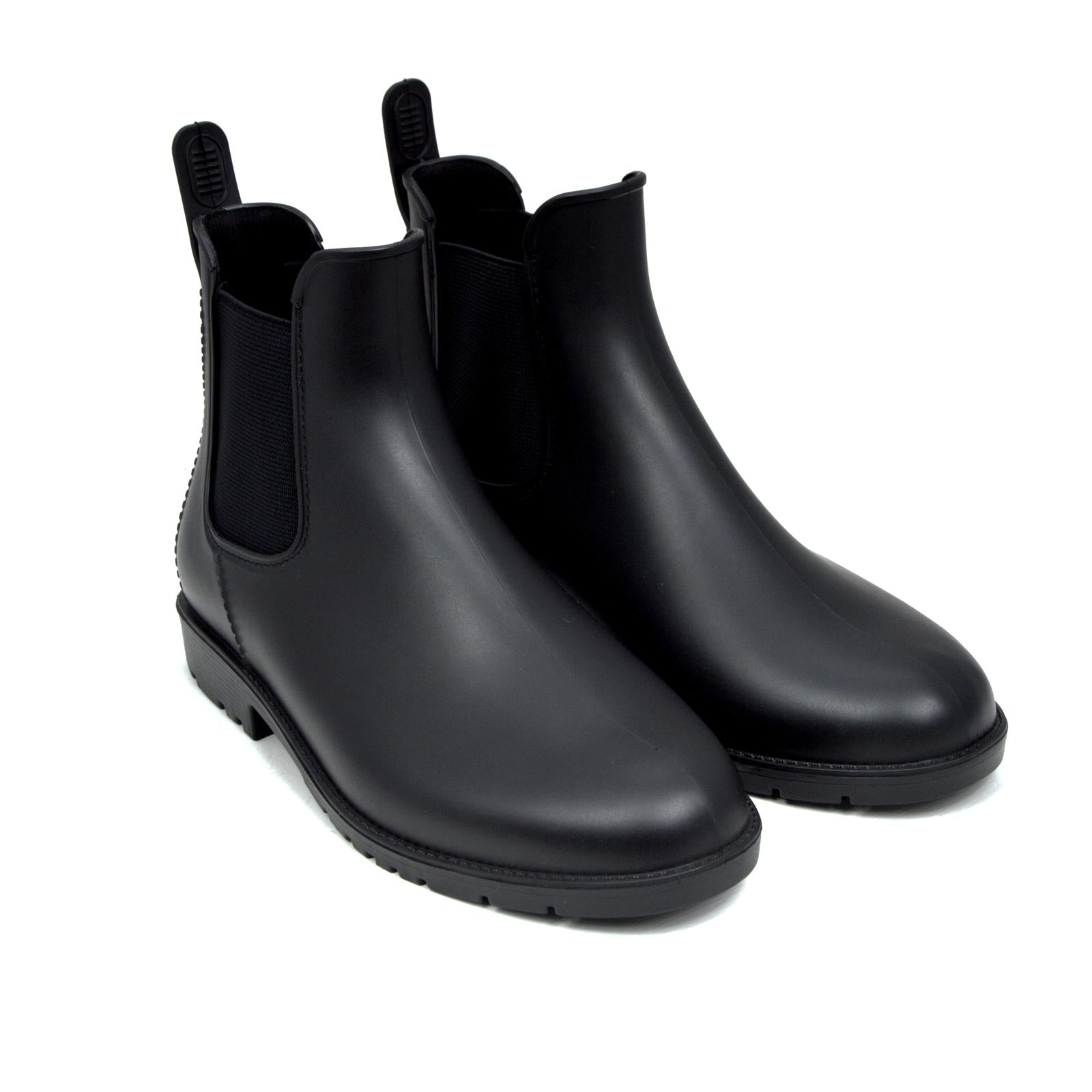 Chelsea Black Ankle Rain Boots PVC • Wellies Online