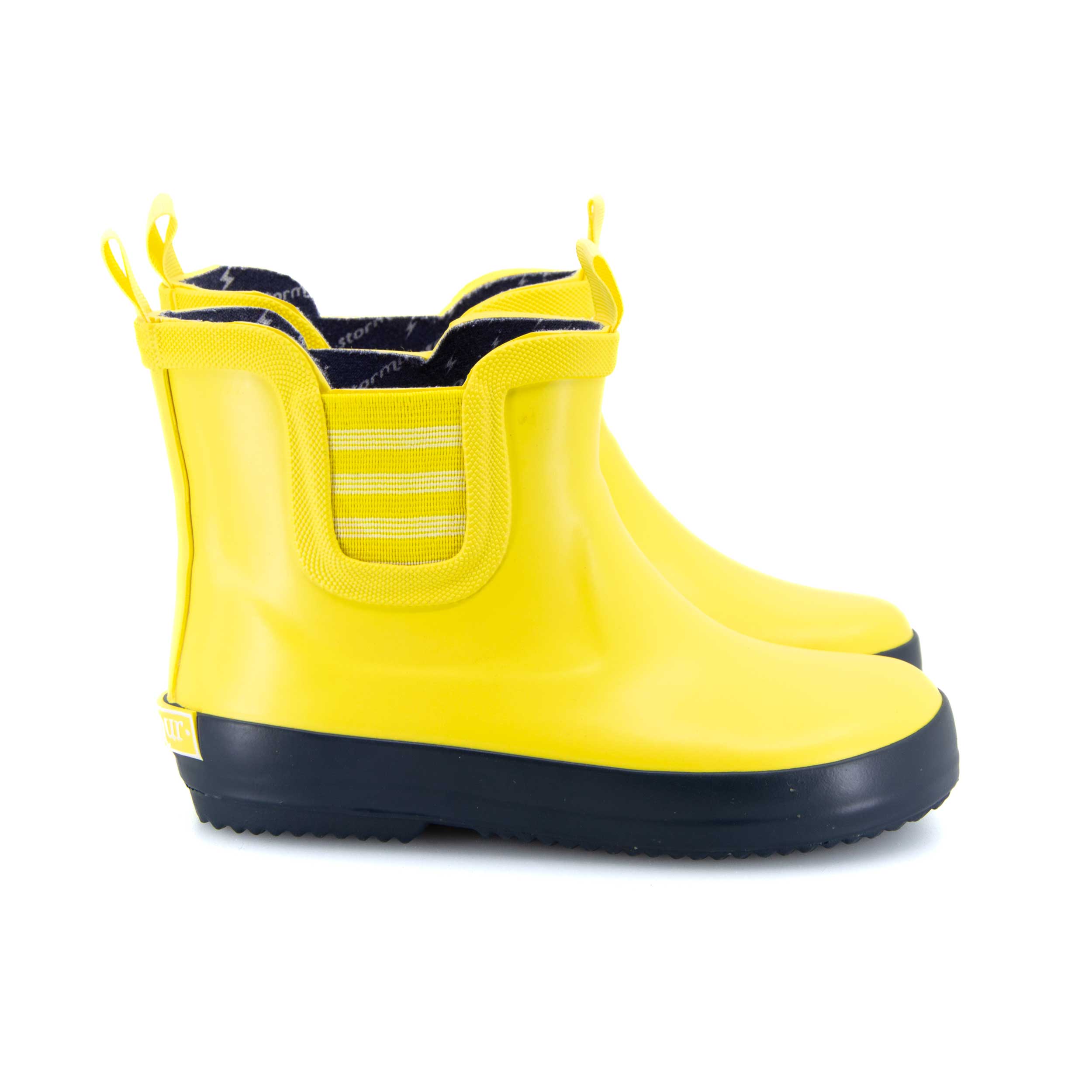 Splasher Toddler Gumboots Yellow & Navy• By Stormur • Wellies Online