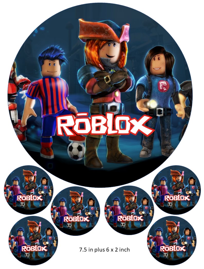 Free Printable Roblox Cupcake Toppers Edible Image Cake Topper Free Robux Giveaway Codes 2019 - free printable roblox cupcake toppers for girls