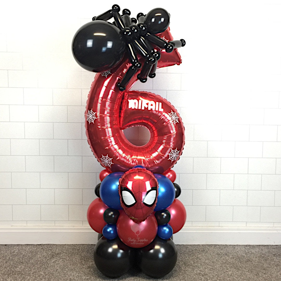 COLLECTION ONLY - SPIDERMAN - Red Number Tower & Spider – Party Supplies  Manchester