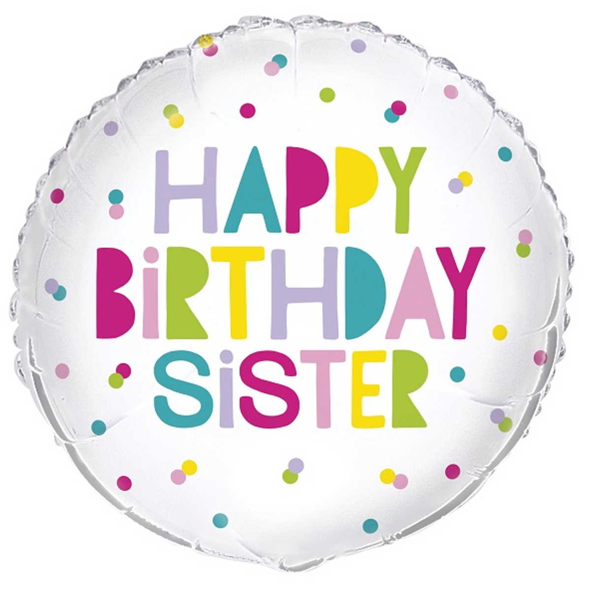 COLLECTION ONLY - 1 Happy Birthday Sister Standard Foil Filled with He –  Party Supplies Manchester