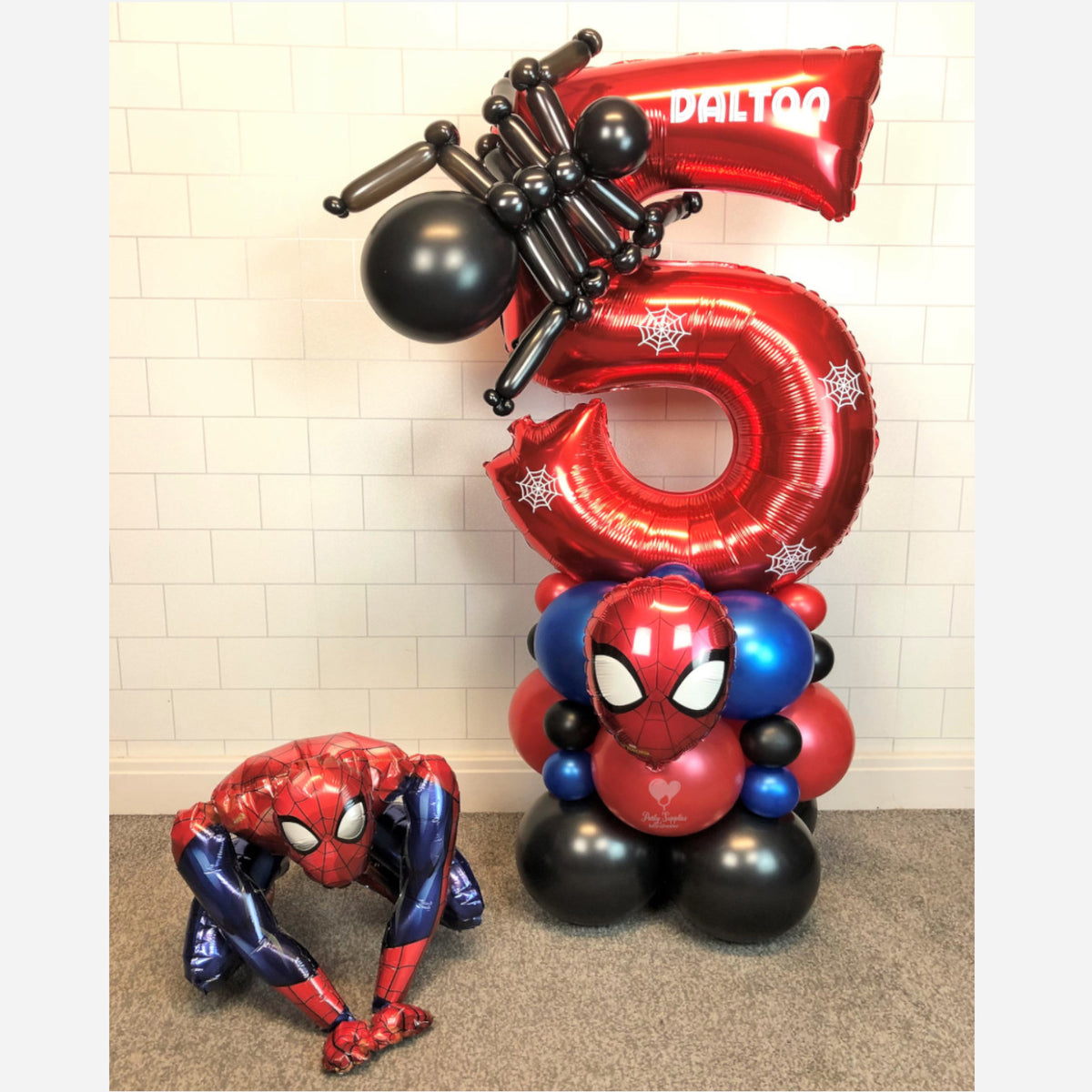 COLLECTION ONLY - SPIDERMAN - Red Number Tower & Spider + Mini Spiderm –  Party Supplies Manchester