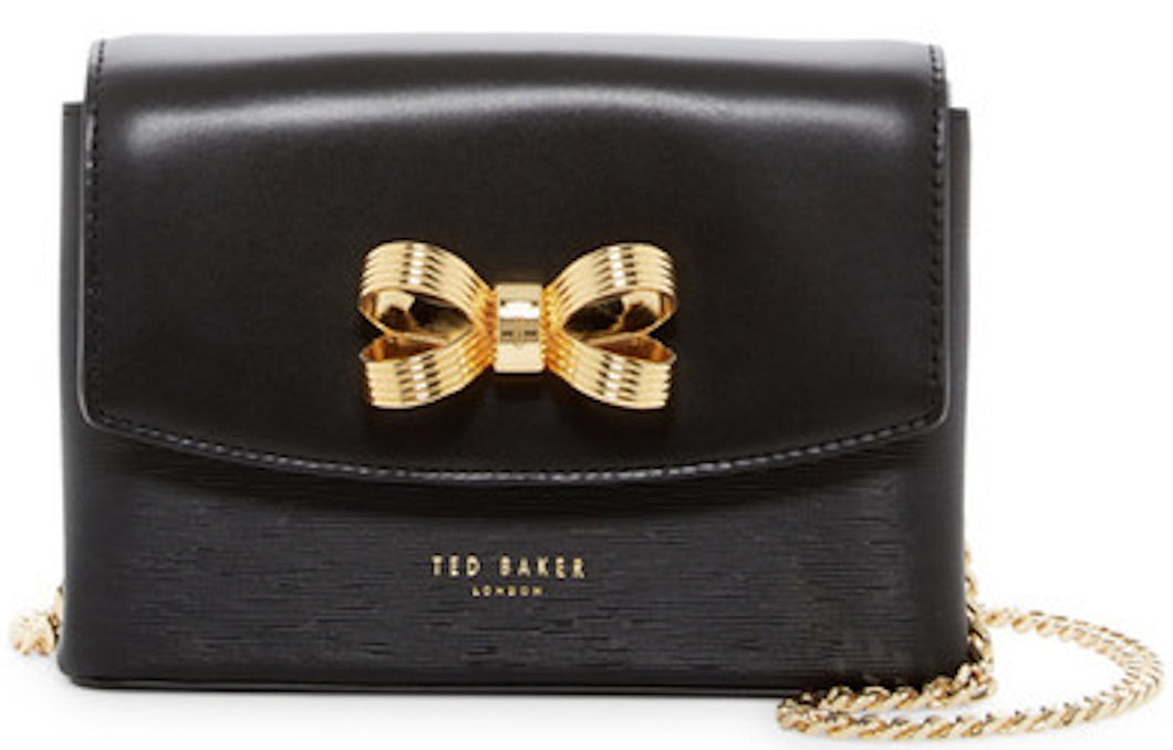 ted baker black and gold bag