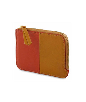 ZIP WALLET - ORANGE / MUSTARD - Lennox & Harvey