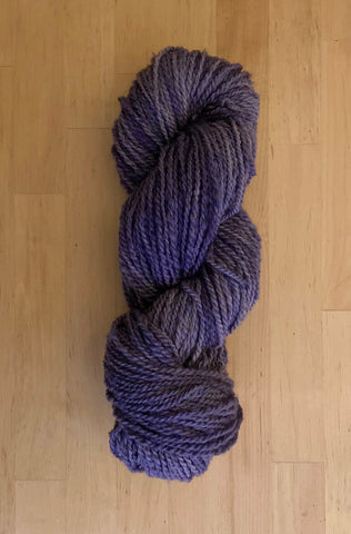 hand dyed skein of yarn