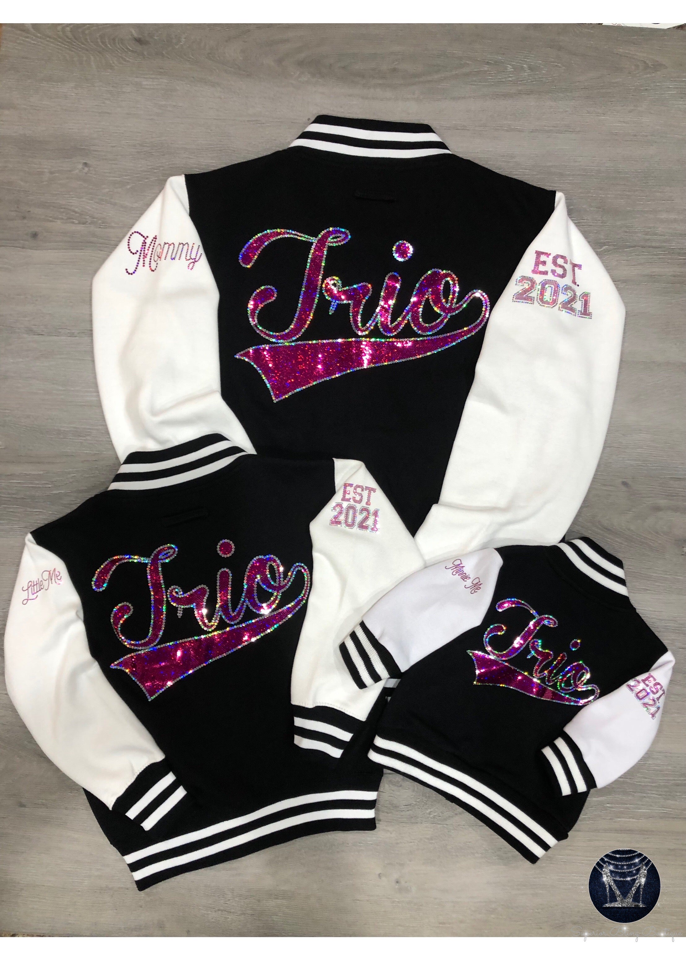 Mommy & Me Personalized Varsity Jackets Matching Family Varsity