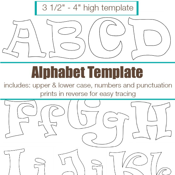 curly funk alphabet applique pattern template thesewingloft