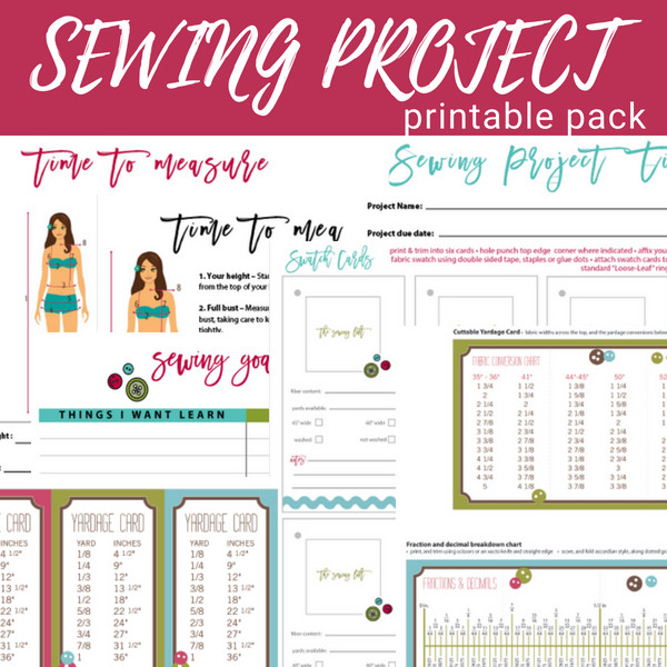 Sewing Project Printable Pack – TheSewingLoft