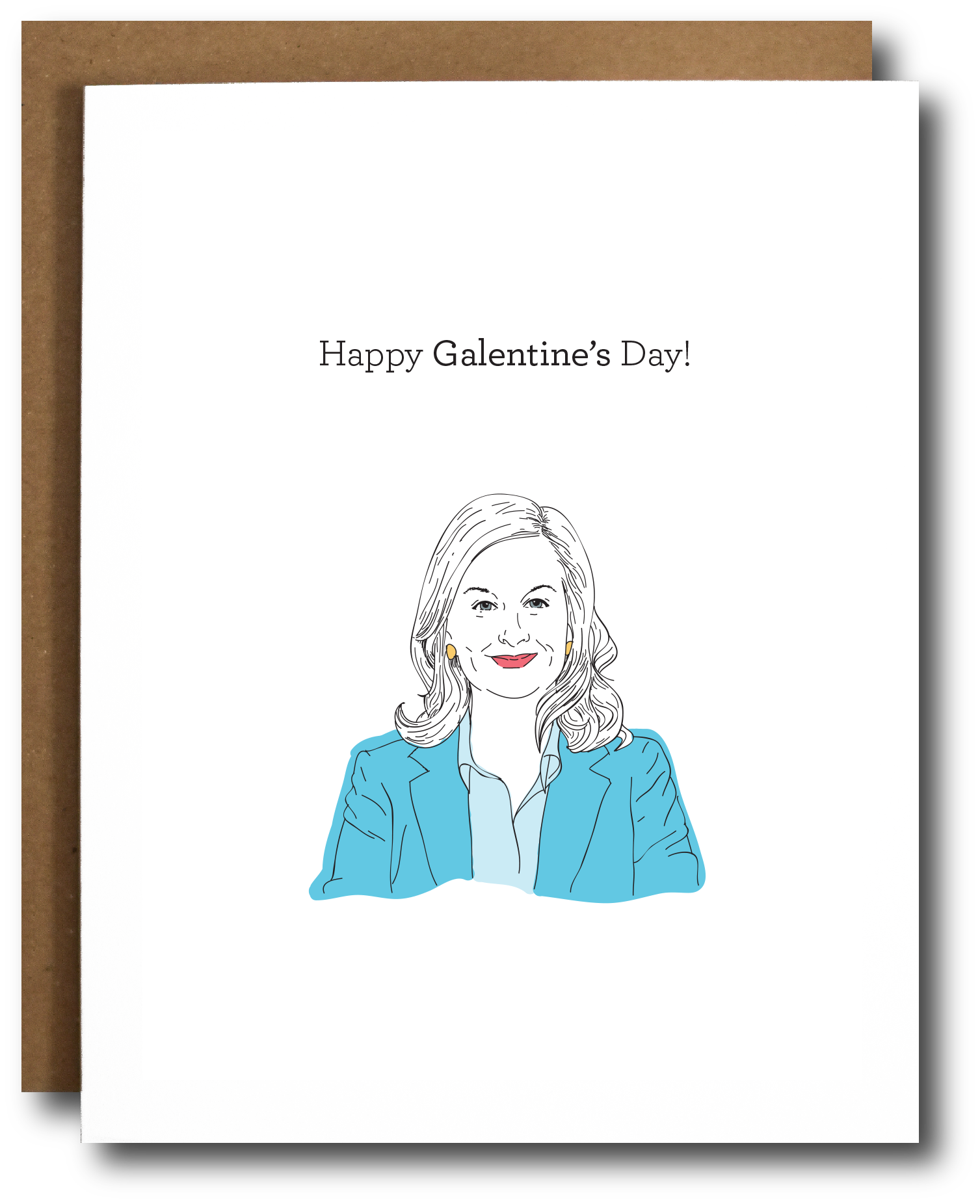Galentines Day Greeting Card Leslie Knope The Card Bureau 