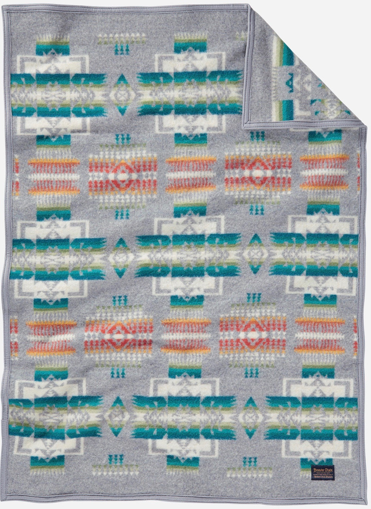 PENDLETON MUCHACHO Baby Blanket CHIEF JOSEPH Grey Design