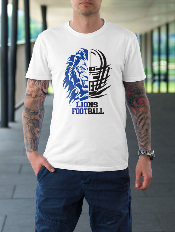 Goddard Lions Football White Graphic 