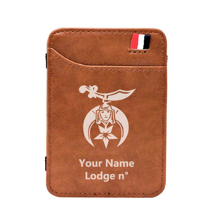 Shriners Wallet - Black & Brown