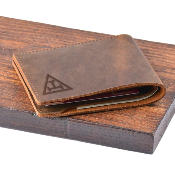 Royal Arch Chapter Wallet - Genuine Leather Bifold