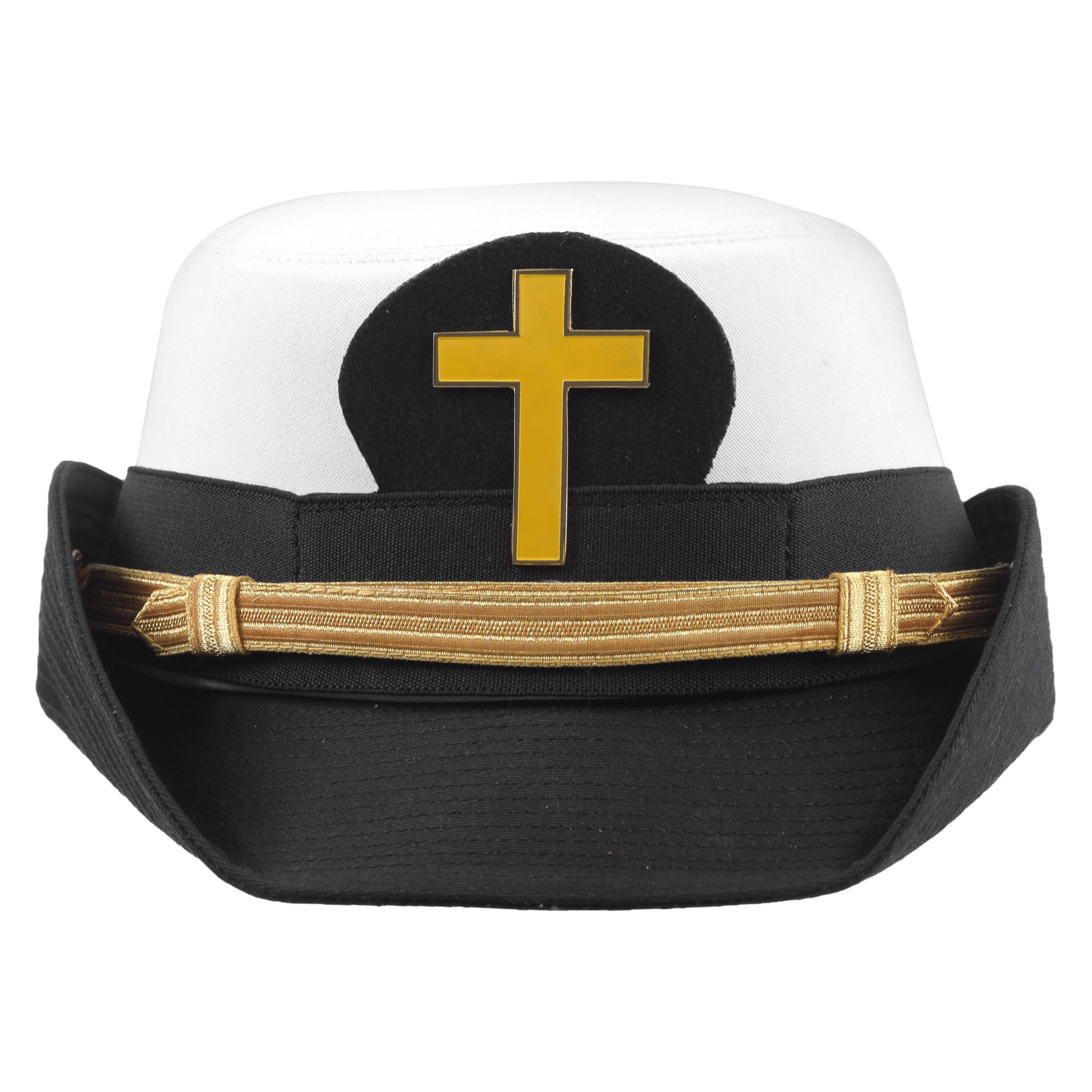 Knights Templar Commandery Fatigue Cap - Gold Metal Emblem