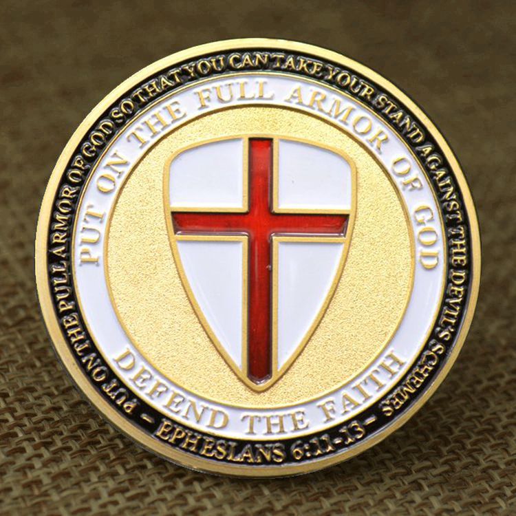 Knight Templar Put on The Full Armor of God Ephesians Souvenir Commemorative Masonic Coin