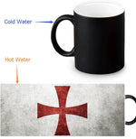 Heat Morphing White Knights Templar Mug - Bricks Masons