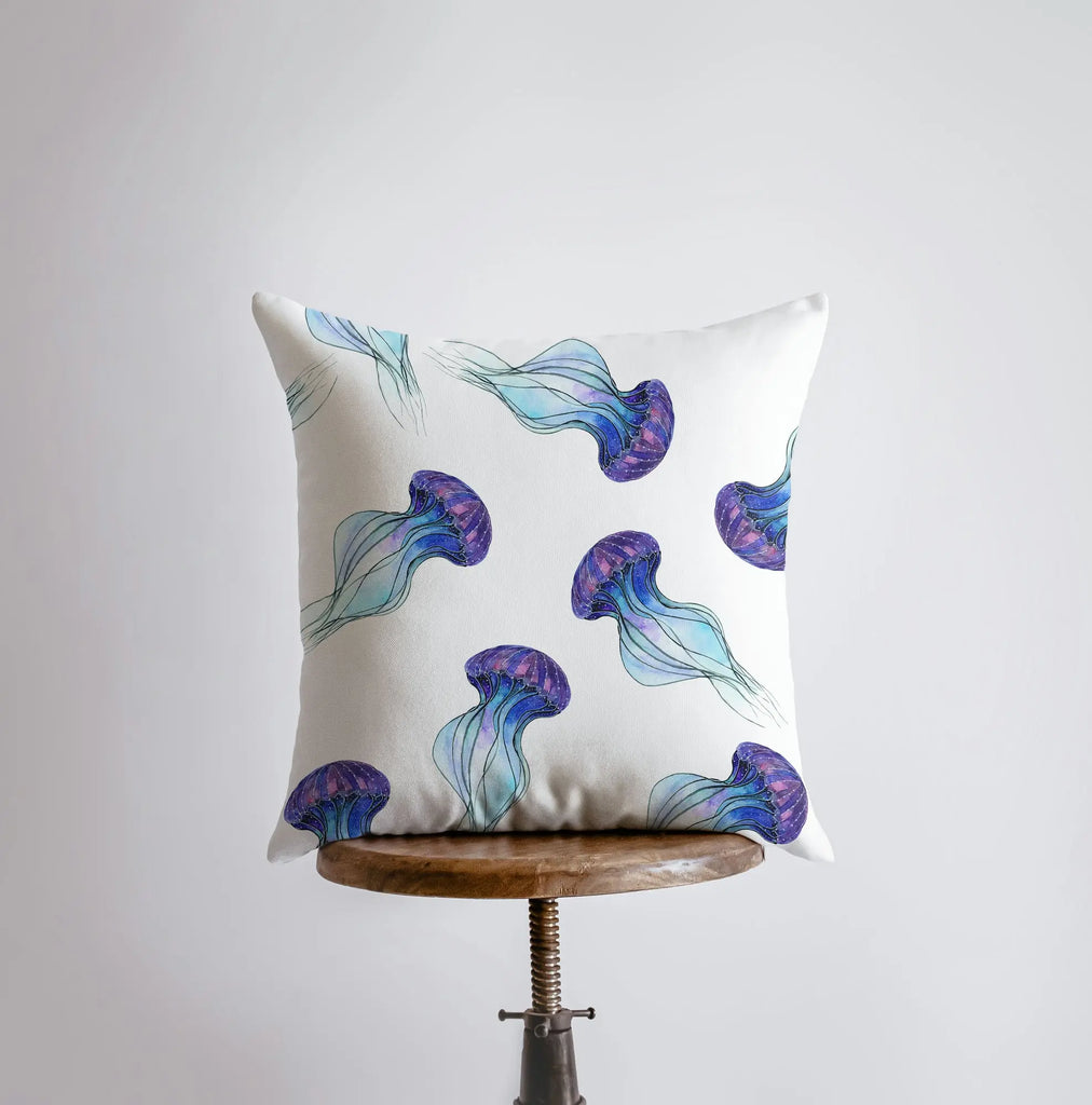 School of Fish Pillow, Throw Pillow, Dolphin Pillow, Ocean Lover, Sea  Decor, Ocean, Gift for her, Accent Pillow Covers