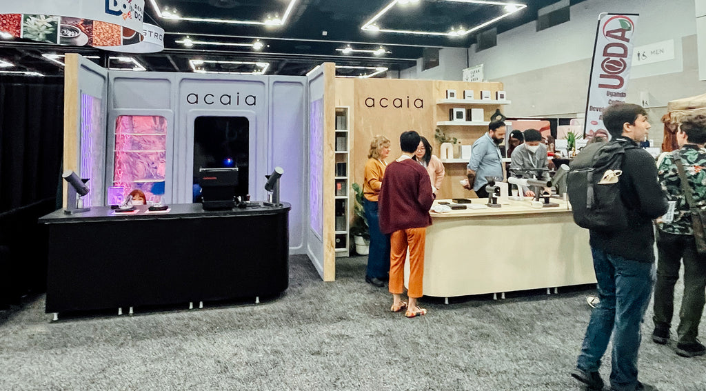 The Acaia stand at booth 909