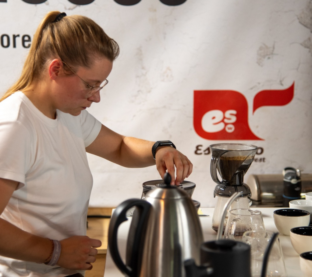 Brewers competitor Agata Halinska during her competition