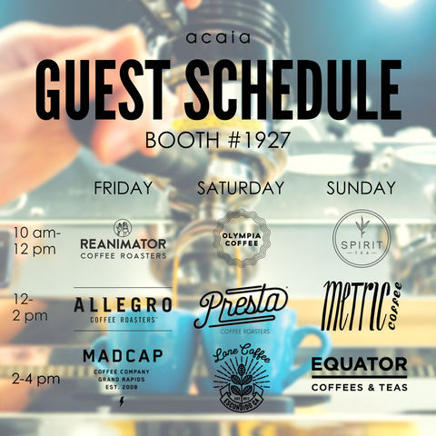 acaia expo guest schedule