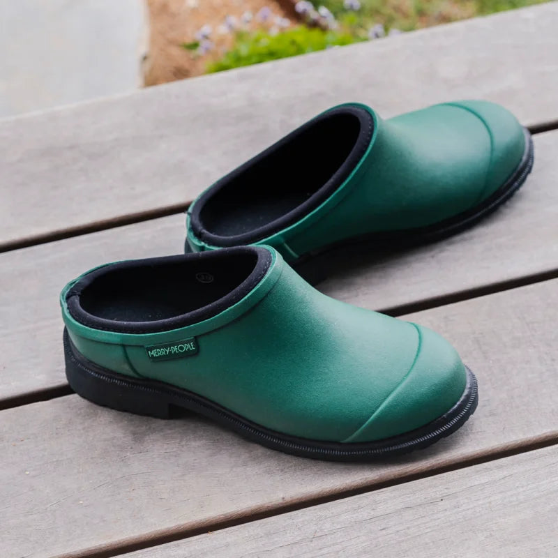 alpine green clogs