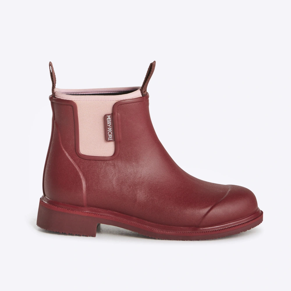 Image of Bobbi Boot // Beetroot & Light Pink