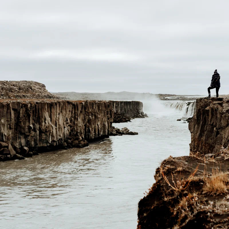 standing on the cliff