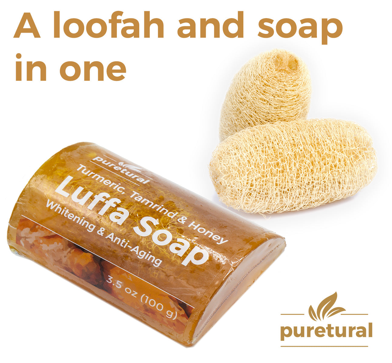 Luffa body scrub soap