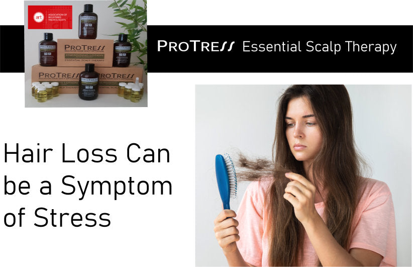 hair loss can be a symptom of stress