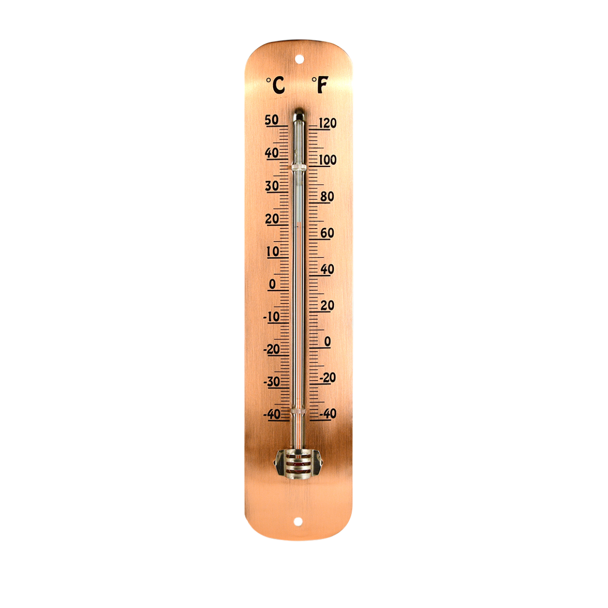 Wall Thermometer Copper Plate Garden Greenhouse Garage Temperature