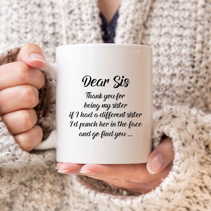To My Sister Mug – Beauty and The Button