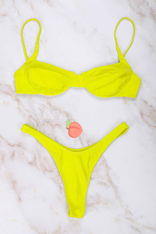 costume giallo fluo 2021 mishmish swimwear 2