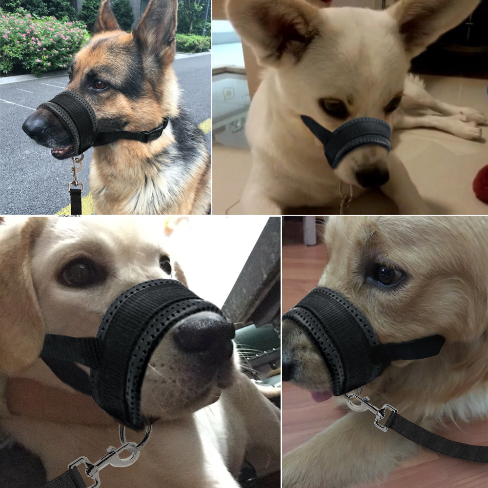 padded dog muzzle