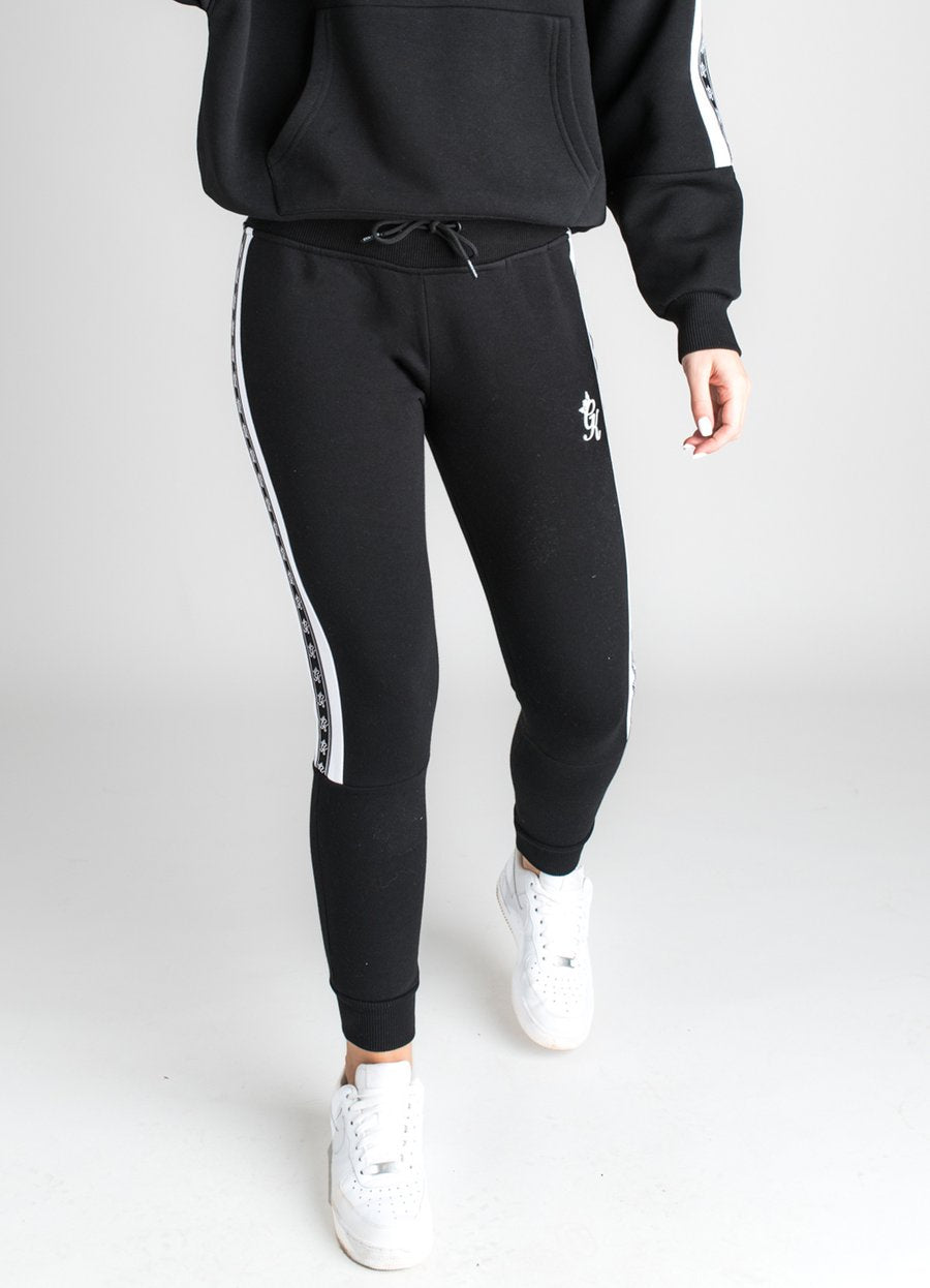 black and white gym king tracksuit