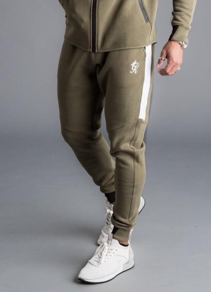 gym king olive tracksuit bottoms