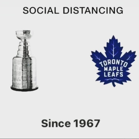 Social distancing since 1967: Stanley Cup & Maple Leafs